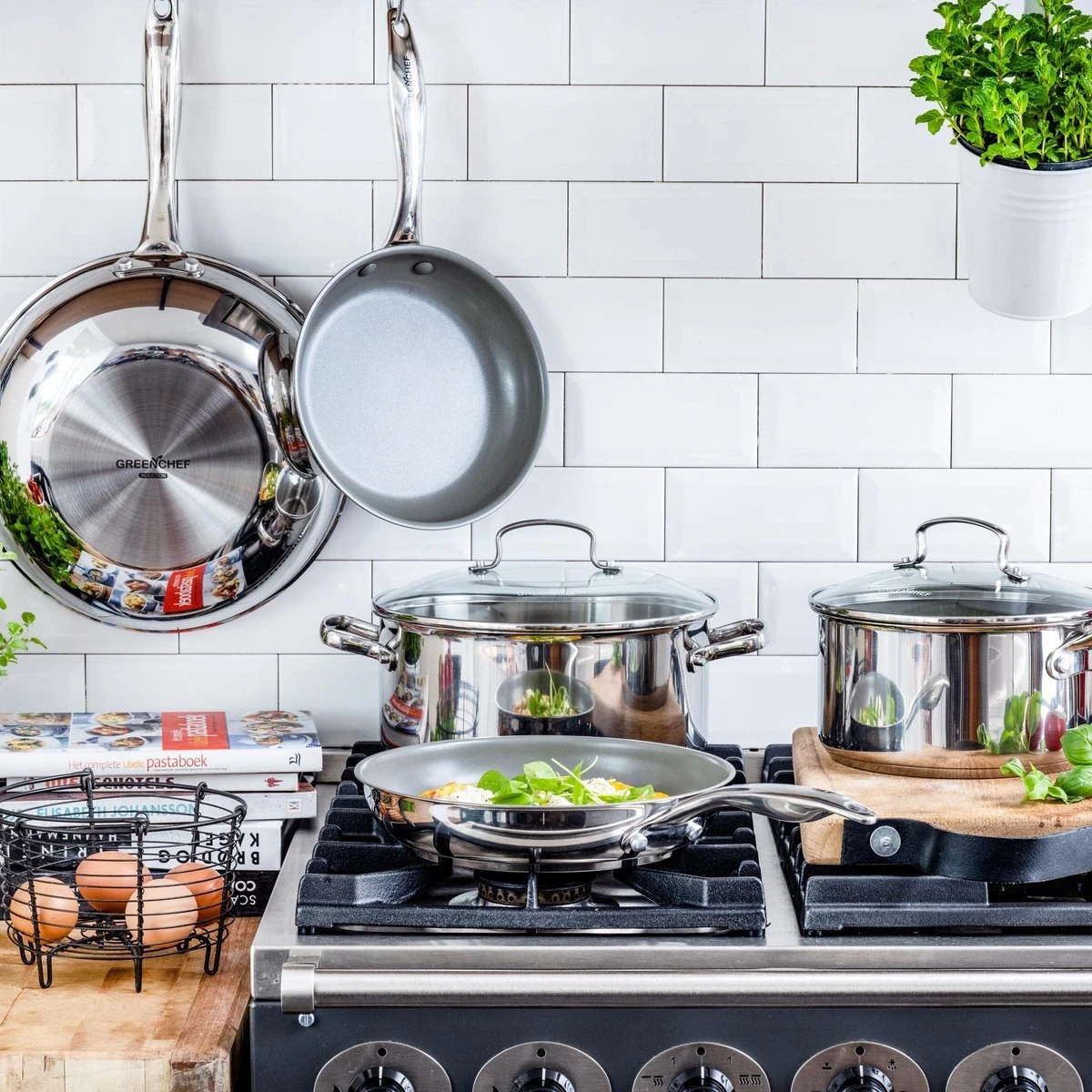 GreenChef Profile Plus Soeppan - 24 Cm - Inductie 4 GreenChef Profile Plus Soeppan - 24 Cm - Inductie - Afbeelding 2