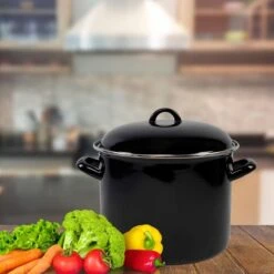 Orange85 Soeppan - Stamppot Pan - Inductie - Zwart - 8 Liter - Staal - Alle Warmtebronnen -Kookpot Serie Winkel 1200x1200 1616