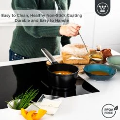 Westinghouse Performance Series - Steelpan Inductie 18cm - Zwart - Geschikt Voor Alle Warmtebronnen Inclusief Inductie En Ovenbestendig - Sauspan -Kookpot Serie Winkel 1200x1200 1649