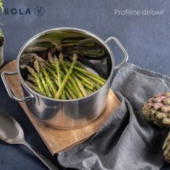 Sola Steelpan Profiline Deluxe - Ø 16 Cm - Zilver - RVS - Sandwichbodem -Kookpot Serie Winkel 1200x1200 1651