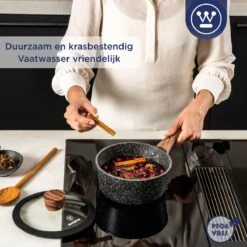 Westinghouse Steelpan Inductie - Ø 20 Cm - Zwart Marmer - Speciale Editie -Kookpot Serie Winkel 1200x1200 1670