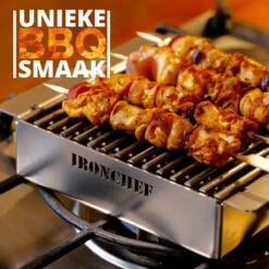 IRONCHEF Lavastenen Grill - Geschikt Voor Gasfornuis - Barbecue - BBQ - Grillplaat - Grilplaat - Bakplaat - Grillpan -Kookpot Serie Winkel 1200x1200 21