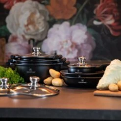 Herenthal Inductie Pannenset - Luxe 10-delige Koekenpanset - Voor Alle Warmtebronnen - Met Glazen Deksels En Koudgrepen - Zwart 19 Herenthal Inductie Pannenset - Luxe 10-delige Koekenpanset - Voor Alle Warmtebronnen - Met Glazen Deksels En Koudgrepen - Zwart -Kookpot Serie Winkel 1200x1200 252