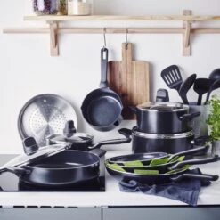 GreenPan Memphis Pannenset - 20-delig - Zwart - Inductie - PFAS-vrij -Kookpot Serie Winkel 1200x1200 300