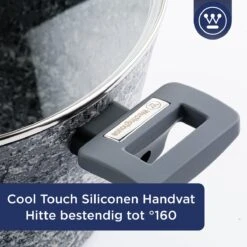 Westinghouse Kookpan/Braadpan Inductie - Ø 28 Cm - Grijs Graniet - Met Deksel - PFOA Vrij 13 Westinghouse Kookpan/Braadpan Inductie - Ø 28 Cm - Grijs Graniet - Met Deksel - PFOA Vrij -Kookpot Serie Winkel 1200x1200 369