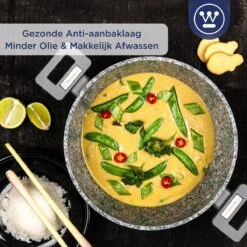 Westinghouse Kookpan/Braadpan Inductie - Ø 28 Cm - Grijs Graniet - Met Deksel - PFOA Vrij 17 Westinghouse Kookpan/Braadpan Inductie - Ø 28 Cm - Grijs Graniet - Met Deksel - PFOA Vrij -Kookpot Serie Winkel 1200x1200 371