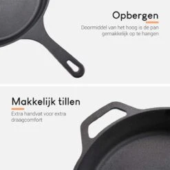 Ocina Gietijzeren Pan – ø30,5cm - Skillet - Koekenpan – Hapjespan – Koekenpan Inductie – Koekenpannenset - Gietijzeren Pan Bbq - Gietijzer 13 Ocina Gietijzeren Pan – ø30,5cm - Skillet - Koekenpan – Hapjespan – Koekenpan Inductie – Koekenpannenset - Gietijzeren Pan Bbq - Gietijzer -Kookpot Serie Winkel 1200x1200 428