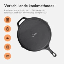 Ocina Gietijzeren Pan – ø30,5cm - Skillet - Koekenpan – Hapjespan – Koekenpan Inductie – Koekenpannenset - Gietijzeren Pan Bbq - Gietijzer 19 Ocina Gietijzeren Pan – ø30,5cm - Skillet - Koekenpan – Hapjespan – Koekenpan Inductie – Koekenpannenset - Gietijzeren Pan Bbq - Gietijzer -Kookpot Serie Winkel 1200x1200 434