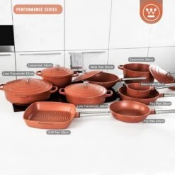 Westinghouse Performance Series - Koekenpan Inductie 28cm - Oven Geschikt - Rood - Geschikt Voor Alle Warmtebronnen -Kookpot Serie Winkel 1200x1200 438