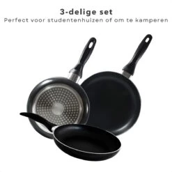 Cheqo® PRO 3-Delige Koekenpannenset - Koekenpan Set - Pannenset - Geperst Aluminium - Geschikt Voor Gas, Elektrisch, Keramisch, Halogeen Koken 10 Cheqo® PRO 3-Delige Koekenpannenset - Koekenpan Set - Pannenset - Geperst Aluminium - Geschikt Voor Gas, Elektrisch, Keramisch, Halogeen Koken -Kookpot Serie Winkel 1200x1200 526