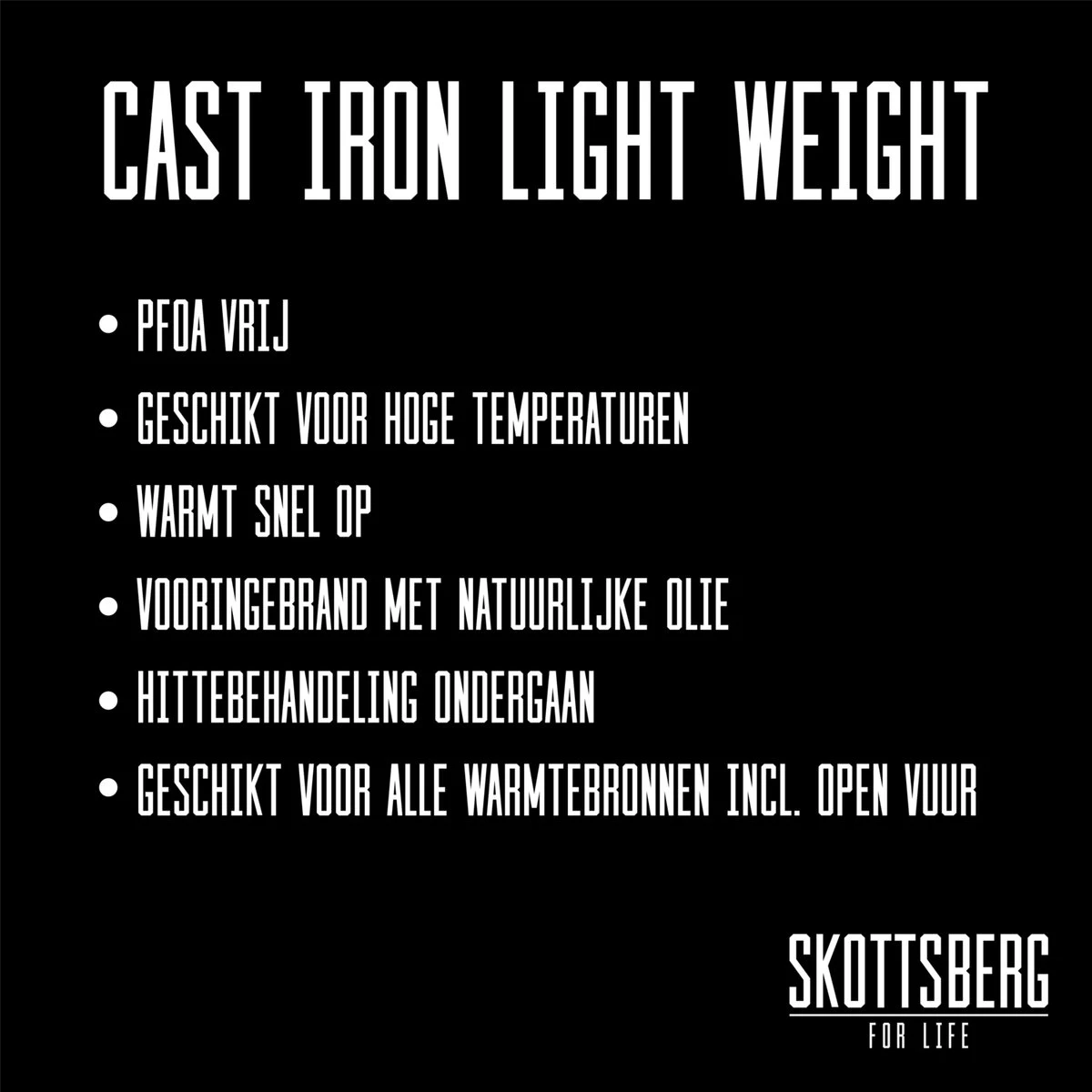 Skottsberg Koekenpan Cast Iron 28 Cm Gietijzer 5 Skottsberg Koekenpan Cast Iron 28 Cm Gietijzer - Afbeelding 3