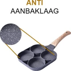 Alora 4-Delige Pannenkoekenpan - Pannenkoeken Maker - Cakemaker - Omeletpan - Omeletmaker - Eierpan - Koekjes Maker - 4-in-1 Pannenset -Kookpot Serie Winkel 1200x1200 636