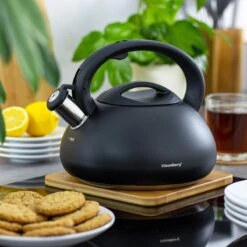 Fluitketel Waterkoker Mat Zwart 2.7 L ‘’Black Amethyst‘’ RVS – Inductie - Vatwasser -Kookpot Serie Winkel 1200x1200 789