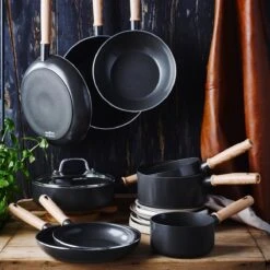 GreenChef Vintage Wokpan 28cm/3.7L - Zwart - Inductie - PFAS-vrij -Kookpot Serie Winkel 1200x1200 905