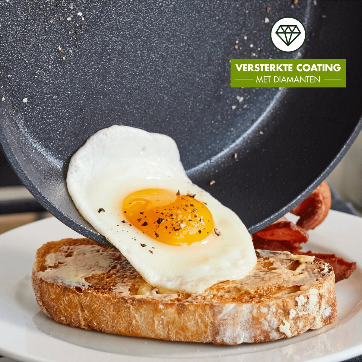 GreenPan Copenhagen Wok Met Extra Handvat 30cm/4.8L 14 GreenPan Copenhagen Wok Met Extra Handvat 30cm/4.8L - Afbeelding 12