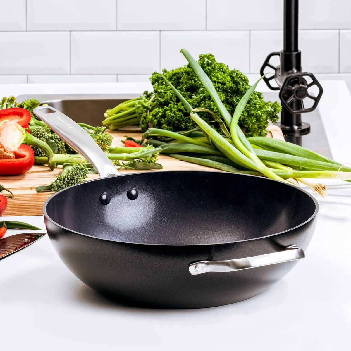 GreenPan Copenhagen Wok Met Extra Handvat 30cm/4.8L 15 GreenPan Copenhagen Wok Met Extra Handvat 30cm/4.8L - Afbeelding 13