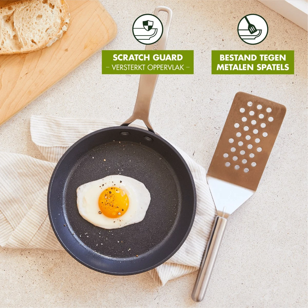 GreenPan Copenhagen Wok Met Extra Handvat 30cm/4.8L 17 GreenPan Copenhagen Wok Met Extra Handvat 30cm/4.8L - Afbeelding 15