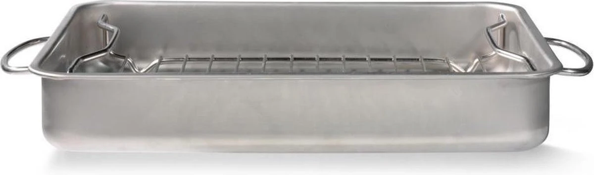 Blokker Braadslede Met Rooster - 34 X 24 X 5,5 Cm 2 Blokker Braadslede Met Rooster - 34 X 24 X 5,5 Cm