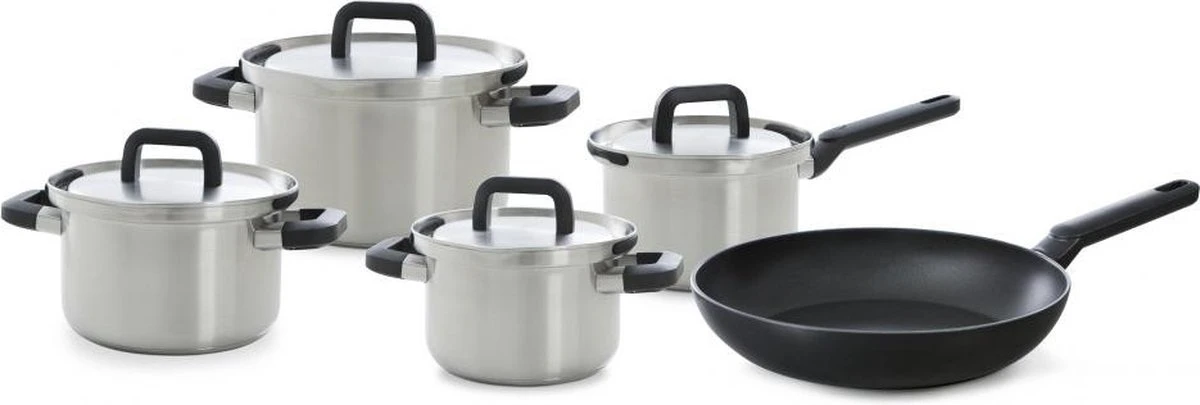 BK Flow Cool Pannenset - 9-delig - Veilig Afgietsysteem - Inductie 3 BK Flow Cool Pannenset - 9-delig - Veilig Afgietsysteem - Inductie