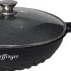 Cheffinger Wokpan Met Deksel - 32cm - Zwart - Pan - Keukenaccessoires -Kookpot Serie Winkel 1200x412