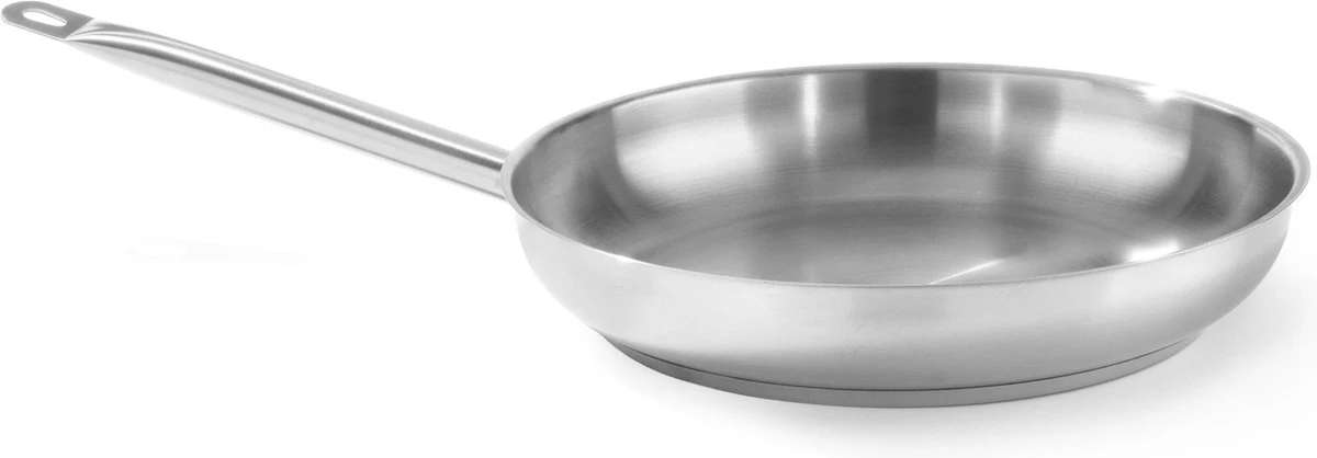 Hendi Koekenpan 32cm - Kitchen Line - RVS - Professionele Koekenpan Inductie - 3,6 Liter - Ø32x(H)5,5cm 3 Hendi Koekenpan 32cm - Kitchen Line - RVS - Professionele Koekenpan Inductie - 3,6 Liter - Ø32x(H)5,5cm