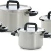 BK Flow Cool Pannenset - 4-delig – RVS Deksels - Veilig Afgietsysteem - Geschikt Voor Alle Warmtebronnen -Kookpot Serie Winkel 1200x495
