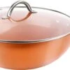 Swiss Pro+ - SP-WK28C - Aluminium Wokpan 28 Cm - Geschikt Voor Alle Warmtebronnen - Koper 2 Swiss Pro+ - SP-WK28C - Aluminium Wokpan 28 Cm - Geschikt Voor Alle Warmtebronnen - Koper -Kookpot Serie Winkel 1200x510 2