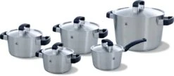 BK Conical Cool Pannenset - 5-delig - RVS - Geschikt Voor Alle Warmtebronnen 41 BK Conical Cool Pannenset - 5-delig - RVS - Geschikt Voor Alle Warmtebronnen -Kookpot Serie Winkel 1200x525