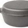 Nuovva 2-in-1 Gietijzeren Steelpan En Braadpan Of Grillplaat Met Dubbel Functie Koekenpan Deksel - 3 Liter - 26cm -Kookpot Serie Winkel 1200x527 2