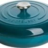 Le Creuset Braadpan Campagnard Signature Deep Teal - ø 30 Cm / 3.5 Liter -Kookpot Serie Winkel 1200x574 11