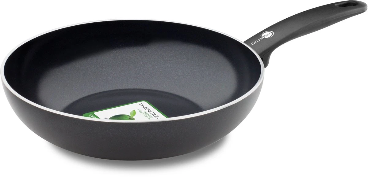 GreenPan Cambridge Wokpan 28cm - Zwart - Inductie - PFAS-vrij 13 GreenPan Cambridge Wokpan 28cm - Zwart - Inductie - PFAS-vrij - Afbeelding 11