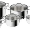 Tefal Intuition Pannenset 5-Pannen Kookset - Steelpan Ø 16 Cm, Kookpan 18/20/24 Cm, Soeppan 22 Cm - Zilver -Kookpot Serie Winkel 1200x597 2