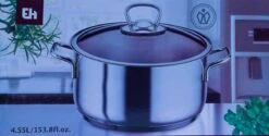 KOOPMAN Roestvrijstalen Pan 4,5 Liter - Met Glazen Deksel -Kookpot Serie Winkel 1200x606 2