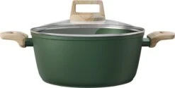 Forest, Braadpan Met Deksel – Ø 16 Cm – 100% Gerecycled Aluminium – Geschikt Voor Alle Warmtebronnen - Duurzame Pan – PFOA Vrij – Sudderpan – Stoofpan – 2.5 L