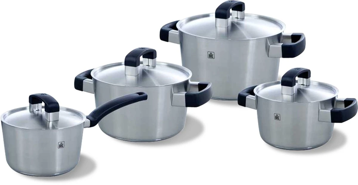 BK Conical Cool Pannenset - 4-delig - RVS – Geschikt Voor Alle Warmtebronnen 16 BK Conical Cool Pannenset - 4-delig - RVS – Geschikt Voor Alle Warmtebronnen - Afbeelding 14