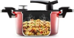 Rosmarino - Snelkookpan Met Glazen Deksel - Zwart - Ø24cm - 5 Liter - 100% PFAS & PFOA Vrij - Aluminium - Pressure Cooker - Non-stick Minerale Coating - Ergonomische Handgrepen - Geschikt Voor Alle Warmtebronnen -Kookpot Serie Winkel 1200x622 6