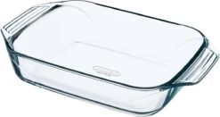 Pyrex Ovenschaal Rechthoek - Met Grepen - Borosilicaatglas - 1,4 Liter - Transparant