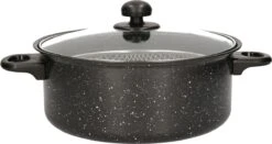 Benson Frituurpan Met Korf - Ø 26 Cm - Carbonstaal Met Marmer Coating -Kookpot Serie Winkel 1200x638 4