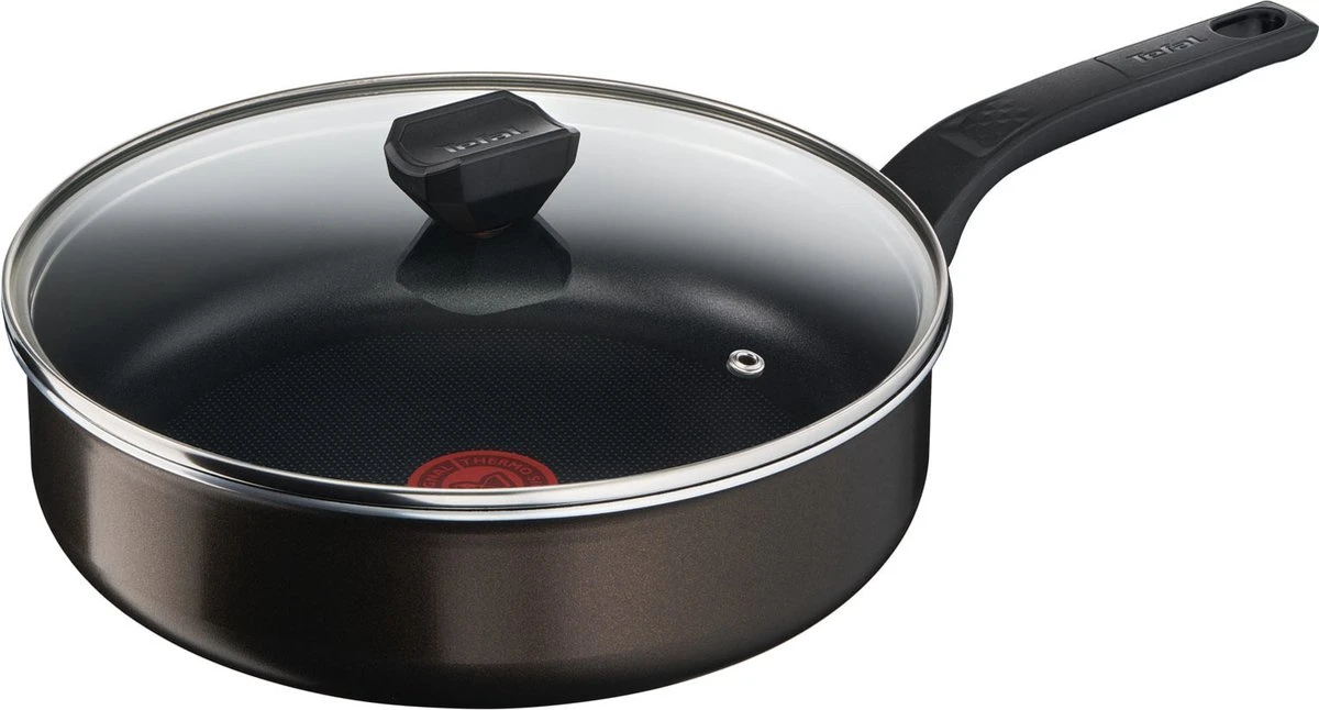 Tefal Sauteerpan Cook & Clean 26 Cm Aluminium Zwart 3 Tefal Sauteerpan Cook & Clean 26 Cm Aluminium Zwart