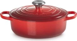 Le Creuset - Gietijzeren - Lage Braadpan - 24cm - Kersenrood -Kookpot Serie Winkel 1200x653 3