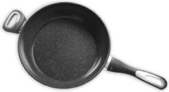 Merkloos Keukenpan Met Deksel En Heeft Een Diameter Van Ø 28 Cm - Luxe Hapjespan Keukenpan Van 28cm Anti-aanbaklaag - Handvat Zwart - Pan Met Deksel -Kookpot Serie Winkel 1200x658