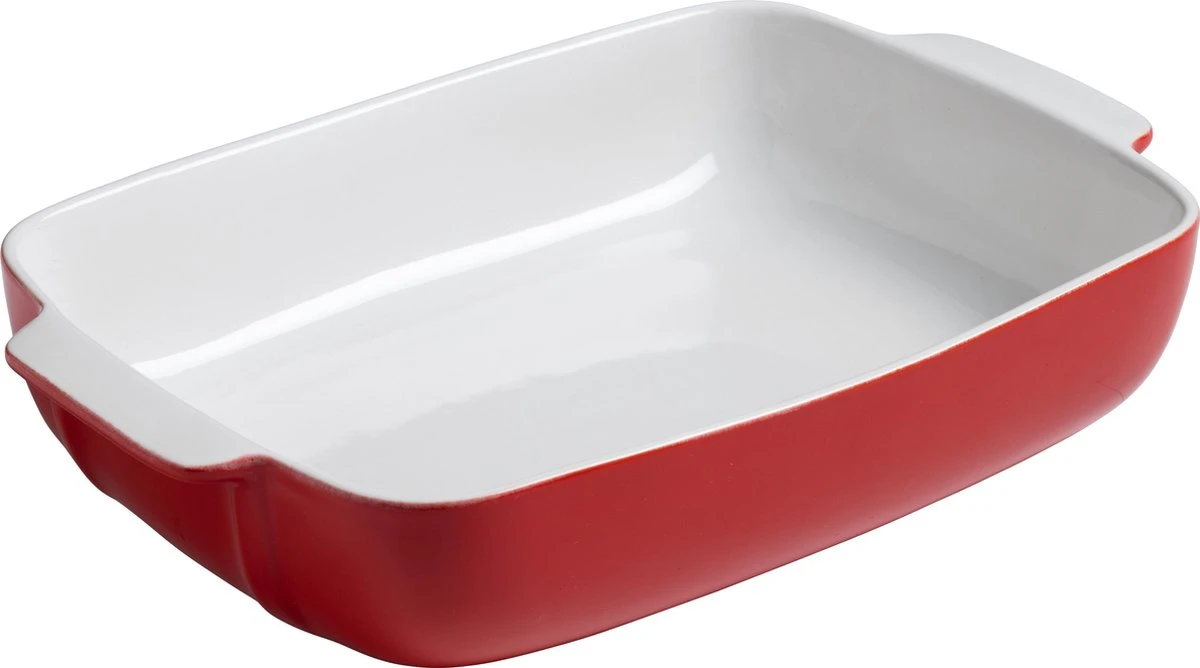 Pyrex Signature Ovenschaal Rechthoek - Keramiek - 30x22 Cm - Rood 3 Pyrex Signature Ovenschaal Rechthoek - Keramiek - 30x22 Cm - Rood