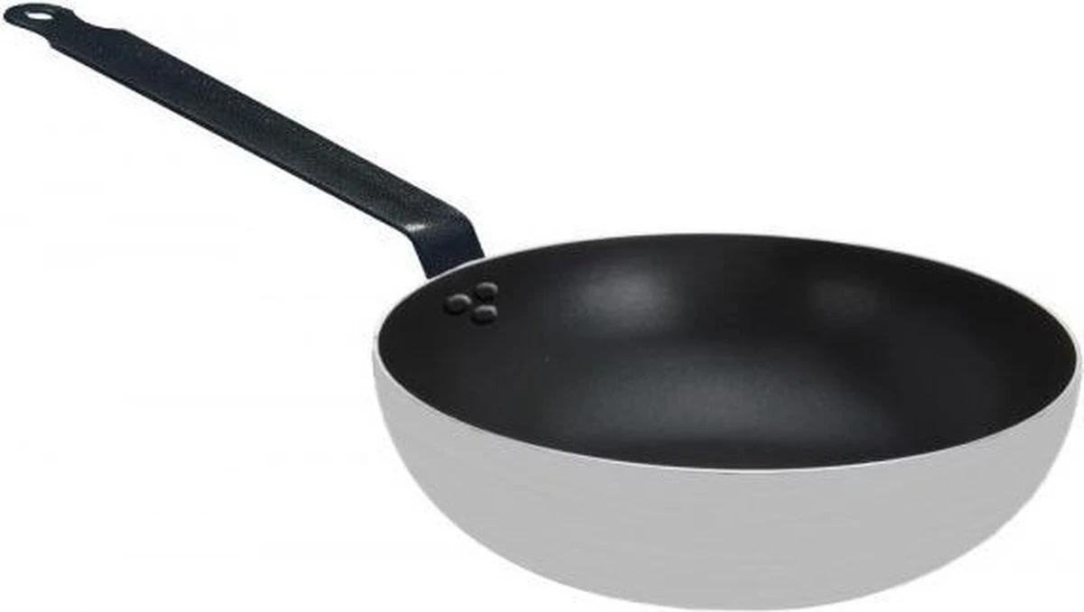 Hendi Wokpan Inductie - Professionele Wokpan 32cm - Aluminium - Marble Anti-Aanbaklaag - Geschikt Voor Alle Warmtebronnen Tot 260°C - Ø32x(H)7,5cm - Bodem: Ø21cm 5 Hendi Wokpan Inductie - Professionele Wokpan 32cm - Aluminium - Marble Anti-Aanbaklaag - Geschikt Voor Alle Warmtebronnen Tot 260°C - Ø32x(H)7,5cm - Bodem: Ø21cm - Afbeelding 3