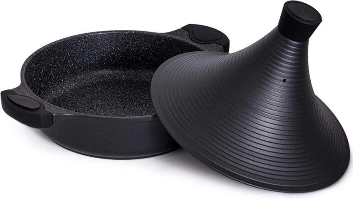 Aluminium Tajine Agadir- Matt Black Geschikt Ook Voor Inductie 9 Aluminium Tajine Agadir- Matt Black Geschikt Ook Voor Inductie - Afbeelding 7