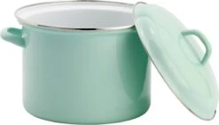 Lite-Body Soeppan / Stamppotpan Met Deksel - Ø 22 Cm/ 6ltr - Emaille - Mintgroen -Kookpot Serie Winkel 1200x684