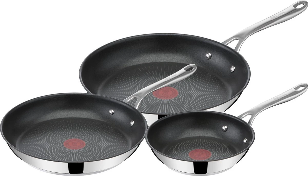 Tefal Jamie Oliver Cooks Direct On Pannenset - 3 Stuks 3 Tefal Jamie Oliver Cooks Direct On Pannenset - 3 Stuks