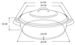 Royalty Line - Marble Soep/braadpan - Met Glazen Deksel Zwart - 24 CM. RL-BS24ML -Kookpot Serie Winkel 1200x727 3