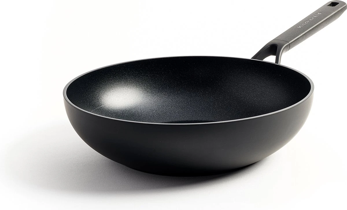 KitchenAid Classic Forged Aluminium Wok ø28cm - Zwart - Inductie - Anti-aanbak 3 KitchenAid Classic Forged Aluminium Wok ø28cm - Zwart - Inductie - Anti-aanbak