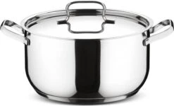 Lagostina Sfisiosa Acciaio SFIZIOSA ACCIAIO 10-delig (hoge Kookpan 22 Cm + Kookpan 18/22 Cm + Hapjespan 24 Cm + Steelpan 14 Cm + Melkpot 12 Cm + Deksels 14/18/22/24 Cm) -Kookpot Serie Winkel 1200x729 1