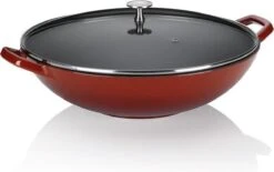 Wokpan Gietijzer Rood, 36 Cm - Kela | Calido 9 Wokpan Gietijzer Rood, 36 Cm - Kela | Calido -Kookpot Serie Winkel 1200x755 2